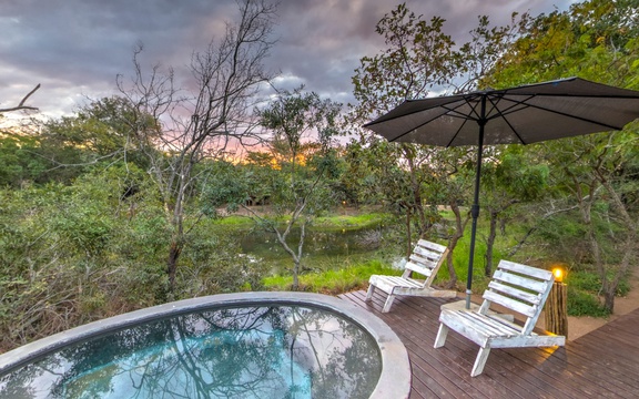Relax by the Pool at Ngama Tented Safari Lodge